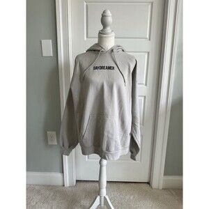 Daydreamer Oversized Hoodie Sand Beige Tan Size L Neutral Minimalist Streetwear